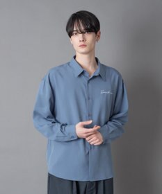 WEGO ワンポイントルーズシャツ（LS）