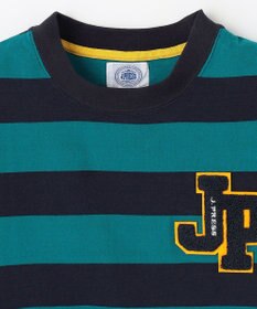 J.PRESS KIDS 【140-170cm】ボーダーJPサガラ刺繍 Ｔシャツ