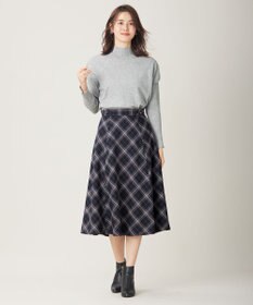 ANY SIS 【洗える】ベルトポイントフレア スカート