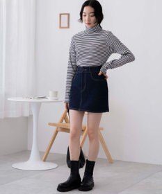 WEGO 台形デニムミニスカート