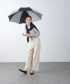 +RING レディース向け プラスリング 長傘60cm BLK/GNG T1290