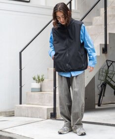 WEGO スケーターズ　タックワイドデニムパンツ