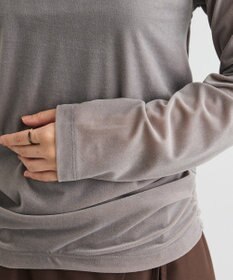 CRAFT STANDARD BOUTIQUE シアーベロアサイドギャザープルオーバー