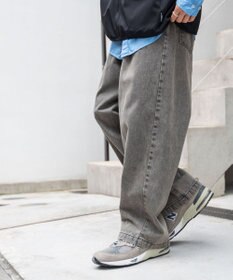 WEGO スケーターズ　タックワイドデニムパンツ