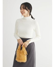 Green Parks ・Ｐｅｔｉｔ　Ｆｌｅｕｒ　ボトルネックリブニット