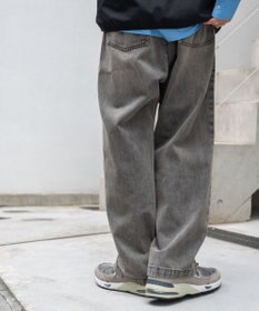 WEGO スケーターズ　タックワイドデニムパンツ