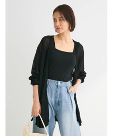 Green Parks 推しニット　ゆったりミドル丈カーディガン