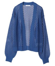 Green Parks 洗えるすかし編みニットカーディガン