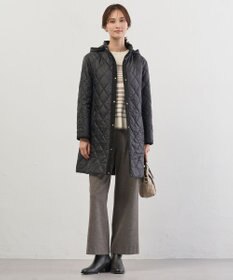 J.PRESS LADIES L 【WEB限定カラーあり・2way】コンパクトタフタキルティング  フーデッド コート