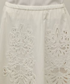 GRACE CONTINENTAL 刺繍スカラップスカート