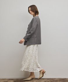 GRACE CONTINENTAL チュールレースロングワンピース