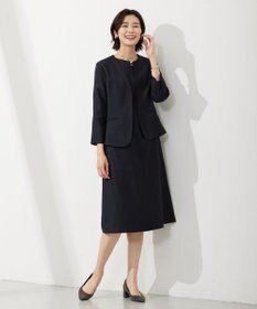 J.PRESS LADIES 【セットアップ対応・洗える・UVケア・速乾】 OXIJEWELストレッチ ワンピース