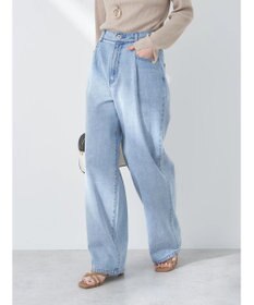 earth music&ecology タックルーズデニムパンツ