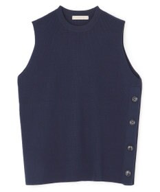 UNFILO 【洗える】サイドボタンニットベスト