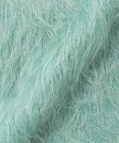 UNFILO L アルパカシャギー クルーネック プルオーバー