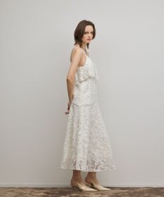 GRACE CONTINENTAL チュールレースロングワンピース