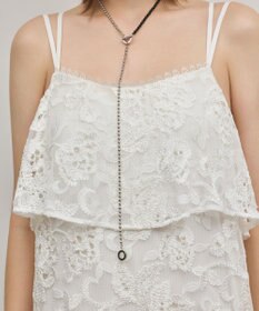 GRACE CONTINENTAL チュールレースロングワンピース