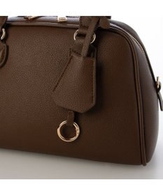 UNBILLION カシュカシュ cachechche / シボフェイクレザー2wayボストンバッグ