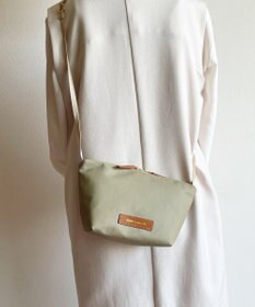 Hekhèr Le Style de Vie 新型追加【日本製 / 汚れにくい】PUコートコットンキャンバス×牛革付属 ショルダーバッグ