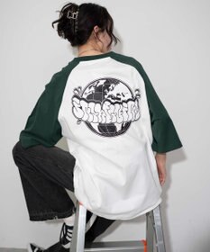 WEGO 【ユニセックス着用ITEM/】グラフィックラグランBIGT（S）