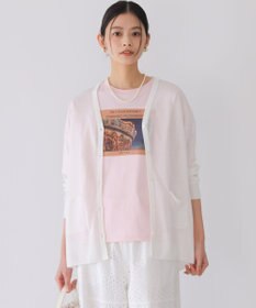 組曲 シアーニットVネック カーディガン