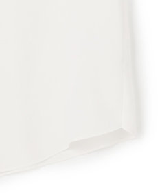 ICB 【先行予約】BackSatinAmunzen 5分袖Vネック配色ブラウス