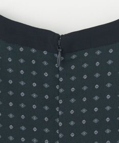 J.PRESS LADIES 【洗える】シュリンクデシン ジオメトリックプリント ワンピース