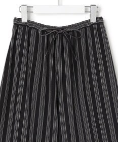 J.PRESS YORK STREET 【WOMEN】リネンストライプ イージーワイド パンツ