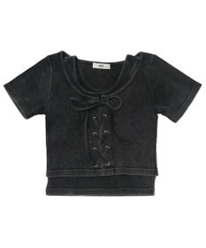 WEGO ヴィンテージライクレースアップT