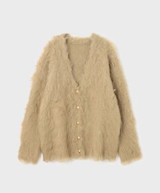 GRACE CONTINENTAL シャギーニットカーディガン