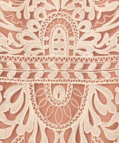 GRACE CONTINENTAL オーガン袖コード刺繍ドレス