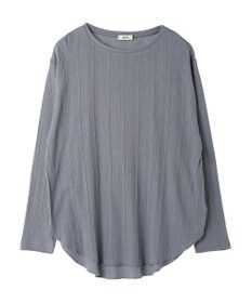 earth music&ecology コットンシアークルーネックプルオーバー