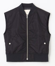 NAVE 【Nave　洗える】リサイクルツイル ノースリーブブルゾン