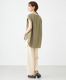 SHARE PARK LADIES ライトタッチ裾テールロゴTシャツ