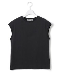 23区 L 【洗える】コンパクトヤーン フレンチスリーブ Tシャツ