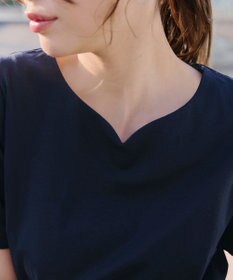 Tiaclasse 【UVケア・接触冷感】“あまラク” ハートネックカットソートップス