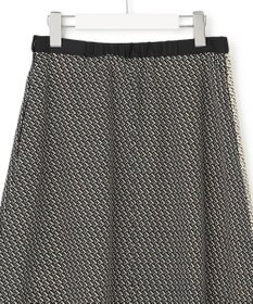 23区 【洗える】ジオメトリックパネルプリント スカート