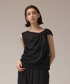 GRACE CONTINENTAL オーガンドレープトップ