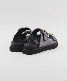 BONTRE 【LucaGrossi/ルカグロッシ】ビジュー厚底ラフィアサンダル/ L116S-VS