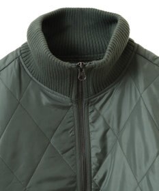 Green Parks リブスタンドキルティングコート