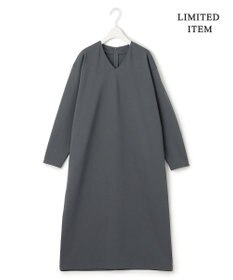 ICB 【WEB限定・洗える】ストレッチポンチ Vネックワンピース