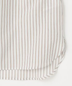 J.PRESS LADIES L ストライプジャージー フリル襟 カットソー