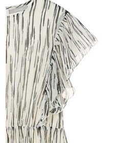 Green Parks ａ．肩フリルプリントワンピース