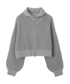 WEGO ダブルジップショートニットブルゾン