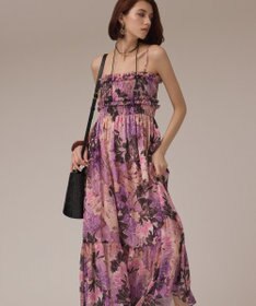 GRACE CONTINENTAL タイダイリーフプリントワンピース