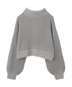 WEGO ダブルジップショートニットブルゾン