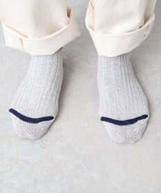 WHITE MAILS 【UNISEX】PAPER WIDE RIB ANKLE SOCKS ソックス