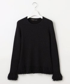 自由区 【PREMIUM KNIT COLLECTION】フリンジリブ ニット