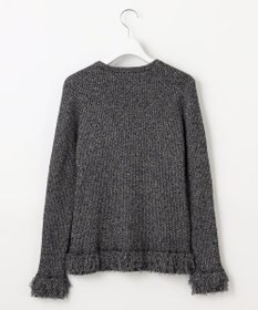 自由区 【PREMIUM KNIT COLLECTION】フリンジリブ ニット
