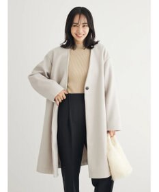 Green Parks 洗えるＶネックミディ丈コート